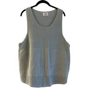 Matiere oversized baby blue sweater vest size small